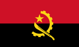 drapeau / logo de l'équipe d'Angola de roller hockey féminin