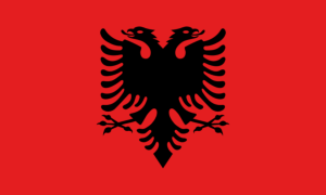 drapeau / logo de l'équipe d'Albanie de roller hockey féminin