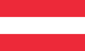 drapeau / logo de l'équipe d'Autriche de roller hockey masculin