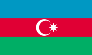 drapeau / logo de l'équipe d'Azerbaïdjan de roller hockey masculin