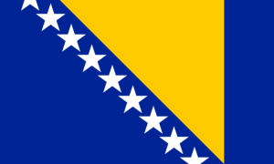 drapeau / logo de l'équipe de Bosnie-Herzégovine de hockey sur glace féminin