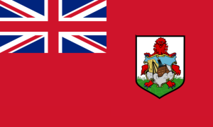 drapeau / logo de l'équipe des Bermudes de football féminin