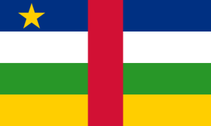 drapeau / logo de l'équipe de République Centrafricaine de roller hockey masculin