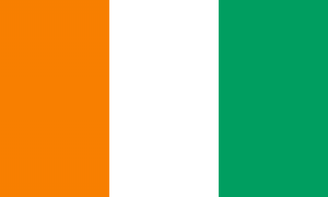 drapeau / logo de l'équipe de Côte d'Ivoire de rugby féminin