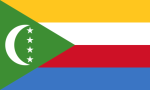 drapeau / logo de l'équipe des Comores de roller hockey masculin