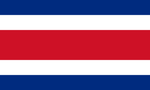 drapeau / logo de l'équipe du Costa Rica de hockey sur glace féminin