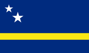 drapeau / logo de l'équipe de Curaçao de roller hockey féminin