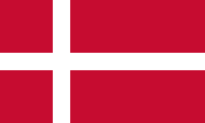 drapeau / logo de l'équipe du Danemark de hockey sur glace masculin