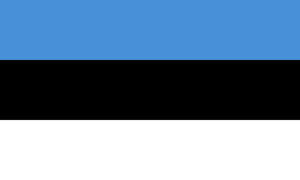 drapeau / logo de l'équipe d'Estonie de roller hockey féminin