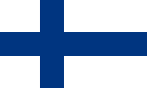 drapeau / logo de l'équipe de Finlande de roller hockey féminin