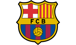 drapeau / logo de l'équipe du FC Barcelona de football masculin