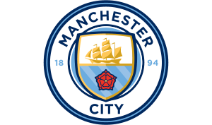 drapeau / logo de l'équipe de Manchester City de football masculin