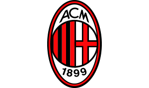 drapeau / logo de l'équipe de l'AC Milan de football masculin