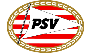 drapeau / logo de l'équipe du PSV Eindhoven de football masculin