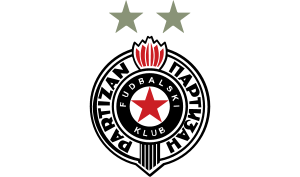 drapeau / logo de l'équipe du Partizan Belgrade de football masculin