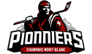 drapeau / logo de l'équipe de Chamonix de hockey sur glace masculin