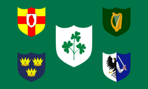 drapeau / logo de l'équipe d'Irlande de rugby masculin