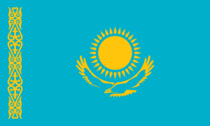 drapeau / logo de l'équipe du Kazakhstan de football masculin