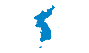 drapeau / logo de l'équipe de Corée de hockey sur glace féminin
