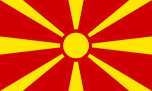 drapeau / logo de l'équipe de Macédoine du Nord de football masculin