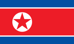 drapeau / logo de l'équipe de Corée du Nord de roller hockey féminin