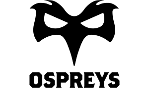 drapeau / logo de l'équipe des Ospreys de rugby masculin