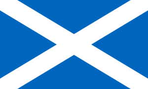 drapeau / logo de l'équipe d'Écosse de roller hockey masculin