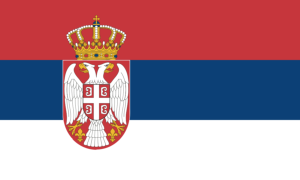 drapeau / logo de l'équipe de Serbie de football masculin