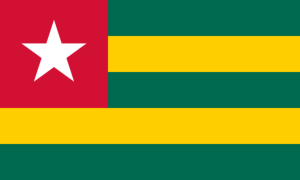 drapeau / logo de l'équipe du Togo de football masculin