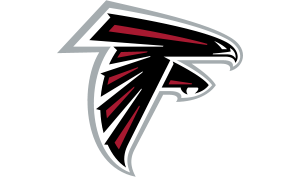 drapeau / logo de l'équipe des Atlanta Falcons de foot US masculin