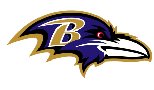 drapeau / logo de l'équipe des Baltimore Ravens de foot US masculin