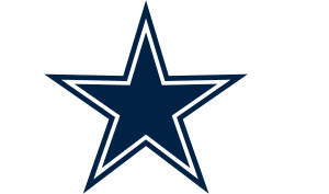 drapeau / logo de l'équipe des Dallas Cowboys de foot US masculin