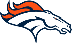 drapeau / logo de l'équipe des Denver Broncos de foot US masculin