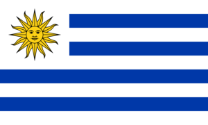 drapeau / logo de l'équipe d'Uruguay de football masculin